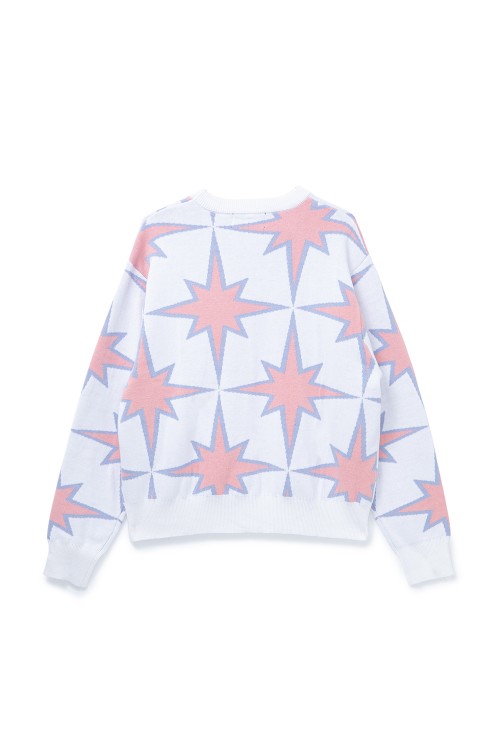 Sparkle Cotton Sweater / White | セレクトショップ｜DeepInsideinc 