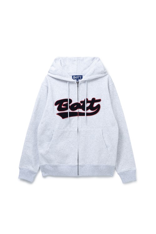 Script Logo Zip Hoodie / Ash | セレクトショップ｜DeepInsideinc.com