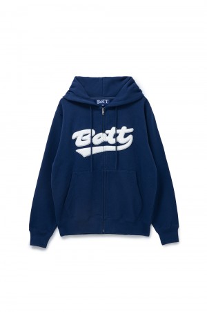 Script Logo Zip Hoodie / Navy | セレクトショップ｜DeepInsideinc