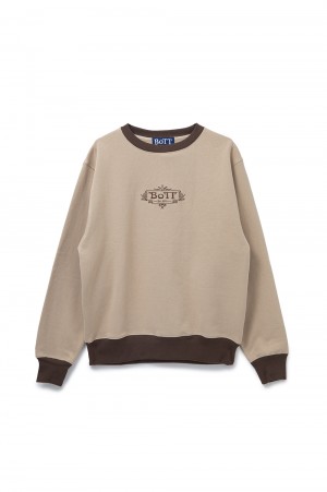 Luxe Logo Crew / Putty | セレクトショップ｜DeepInsideinc.com Store