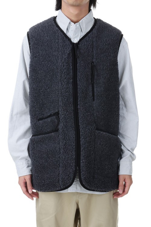 Wool Boa WINDSTOPPER Field Vest - MIX CHARCOAL (NA2350N