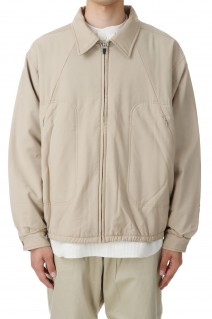RESEARCHED LIGHT PUFF BLOUSON / REGGIANI W.SATIN - BEIGE (SW-J0102)