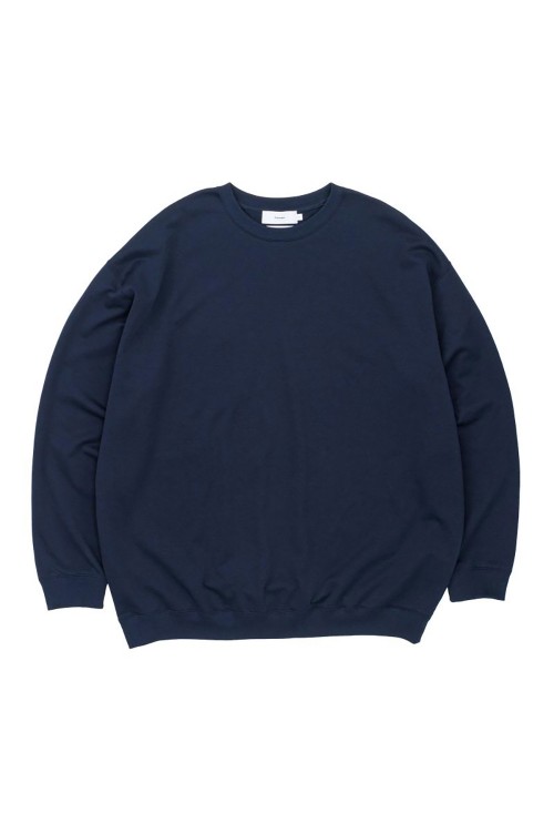 Cotton Light Terry Crew Neck - NAVY (GU233-70146) | セレクト