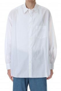 Broad L/S Oversized Regular Collar Shirt - WHITE (GM233-50001B)