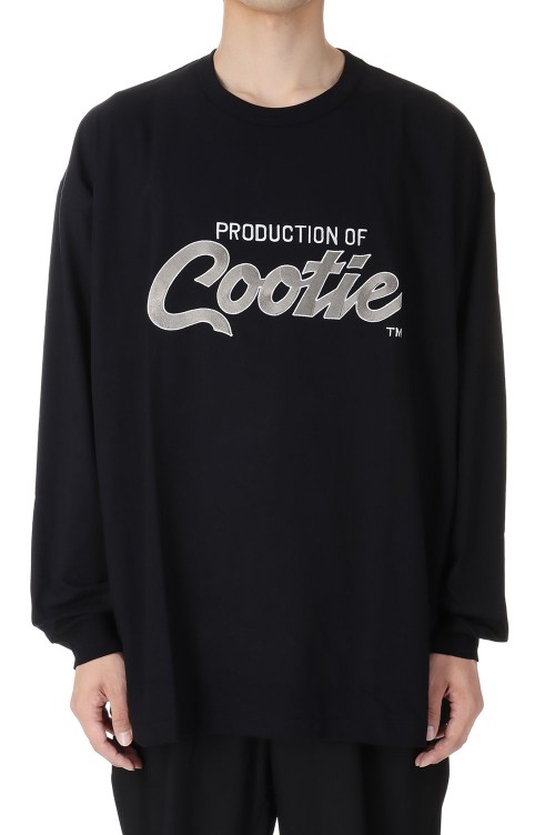 Embroidery Oversized L/S Tee [PRODUCTION OF COOTIE] / Black (CTE