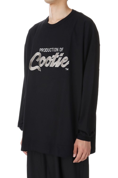 Embroidery Oversized L/S Tee [PRODUCTION OF COOTIE] / Black (CTE