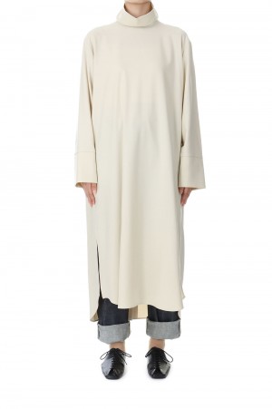 High Neck Shirt One piece-BEIGE（S23AW-04）