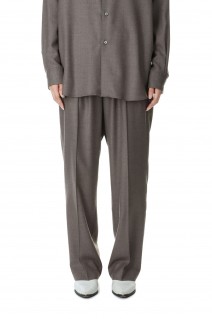 SUPER LIGHT  WOOL EASY SLACKS-TOP BROWN(#A23AP04OS)