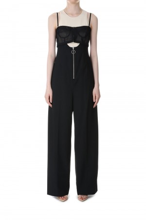 2way Tulle Bustier All in one-BLACK(21231265802)