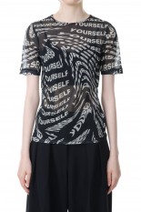 DISTORTION Print Top -BLACK (21231415205)