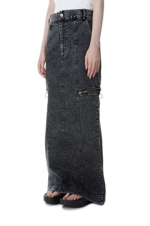 メゾンスペシャル Side Zip Tight Denim Skirt スカート-