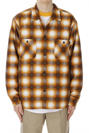 Check shirt shop jacket