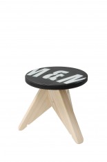 Circle Stool -Low- Seat painting / M＆M logo