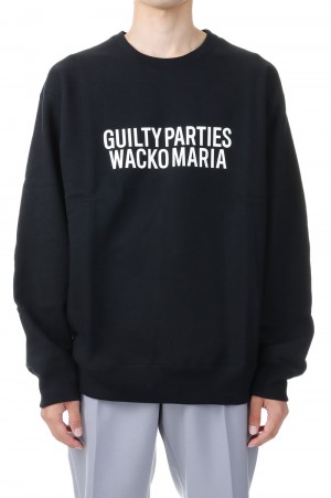 HEAVY WEIGHT CREW NECK SWEAT SHIRT / NAVY (23FWE-WMC-SS04