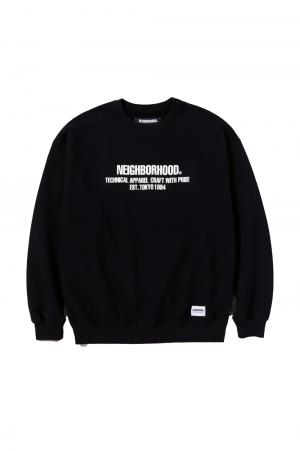 CLASSIC SWEATSHIRT LS / BLACK (232UWNH-CSM02) | セレクトショップ