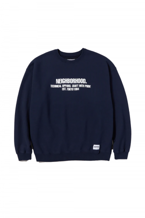 CLASSIC SWEATSHIRT LS / NAVY (232UWNH-CSM02) | セレクトショップ