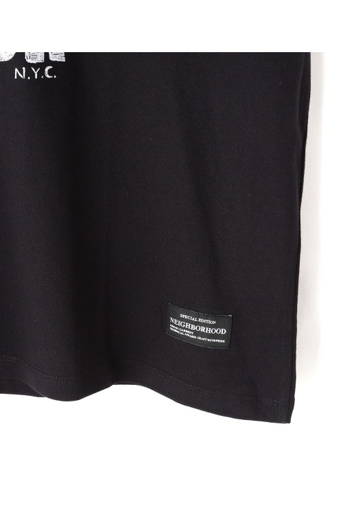 Schott × NEIGHBORHOOD LS T-SHIRT / BLACK (SCHC-H-055 / 232US26N