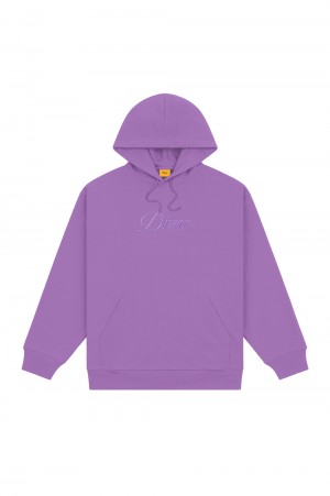 CURSIVE LOGO HOODIE -Iris(DIMEHO2321IRI)