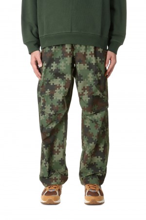 RELAXED ZIP PANTS -Puzzle camo(DIMEHO2335CAMO)