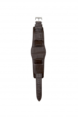 Leather EMB Watch Band / Black (232WKNH-AC01)