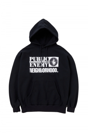 NH X PUBLIC ENEMY . SWEATPARKA LS / BLACK (232UWNH-CSM01 ...