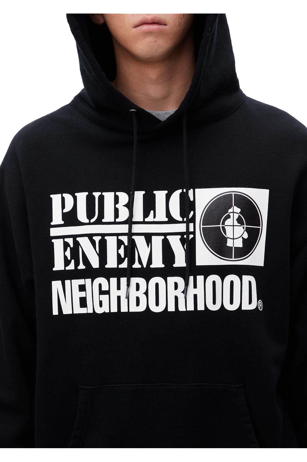 NH X PUBLIC ENEMY . SWEATPARKA LS / BLACK (232UWNH-CSM01 