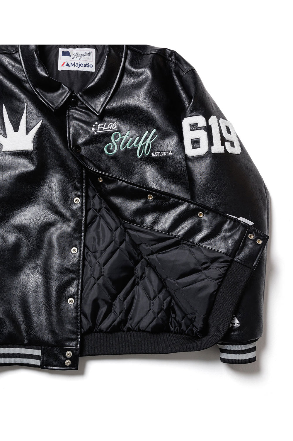 MAJESTIC VARSITY JACKET / BLACK（23AW-FS-02/FS1281） | セレクト