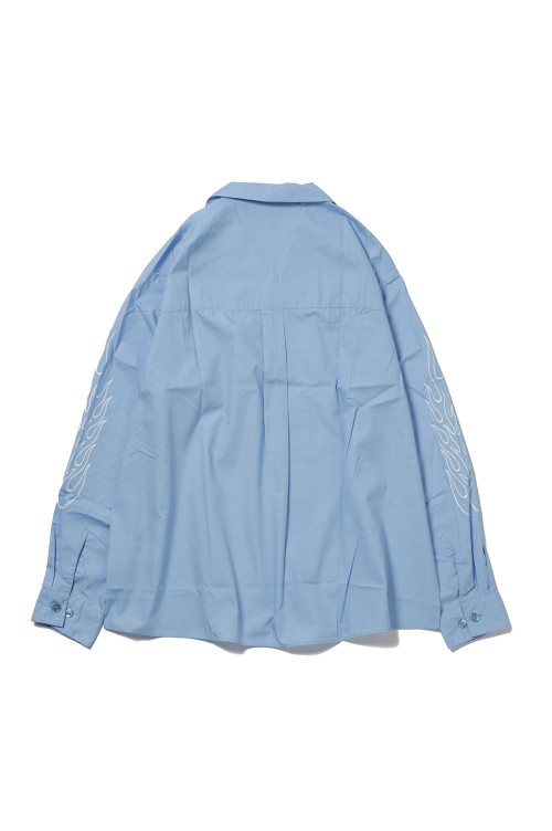 L/S FIRE WORK SHIRT / SAX BLUE (CLG-SH 023-007) | セレクトショップ