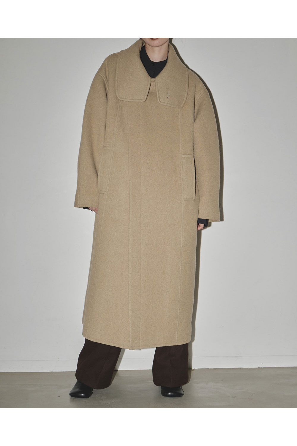 Standcollar Wool Coat -OLIVE（12320004） | セレクトショップ