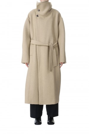 Standcollar Wool Coat -OLIVE（12320004） | セレクトショップ