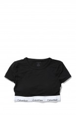 T-SHIRT BRALETTE -BLACK(QF7213AD)