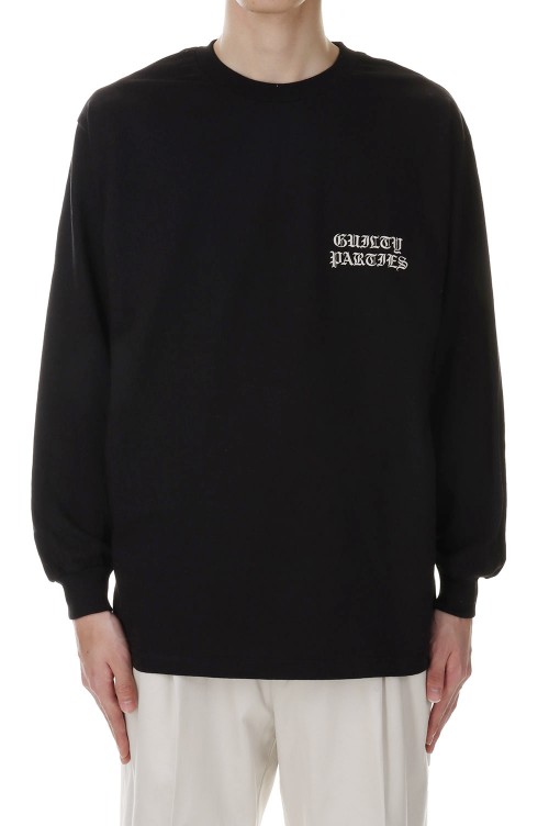 CREW NECK LONG SLEEVE T-SHIRT ( TYPE-1 ) / BLACK (23FW-WMT-LT01