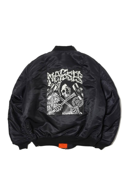 M&M×MASSES MA-1 2ND / BLACK | セレクトショップ｜DeepInsideinc.com