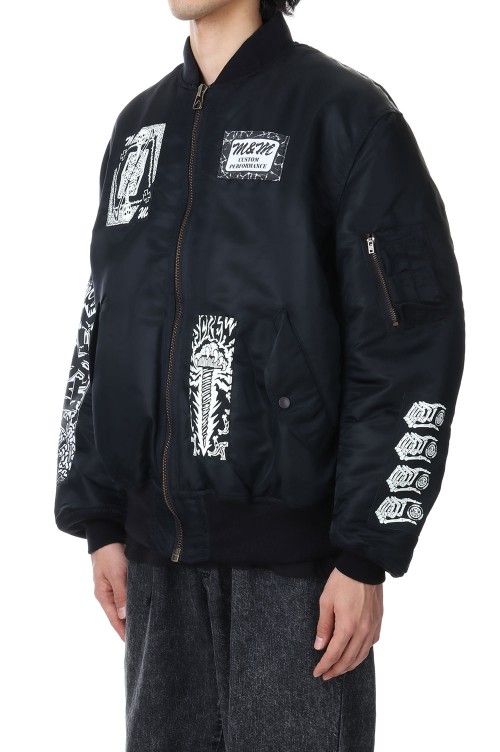 M&M×MASSES MA-1 2ND / BLACK | セレクトショップ｜DeepInsideinc.com