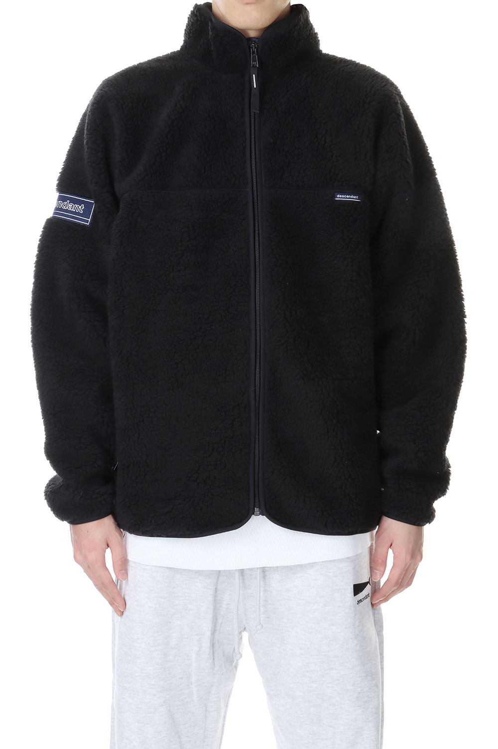 MANCHOT FLEECE JACKET - BLACK (232ATDS-JKM02) | セレクトショップ