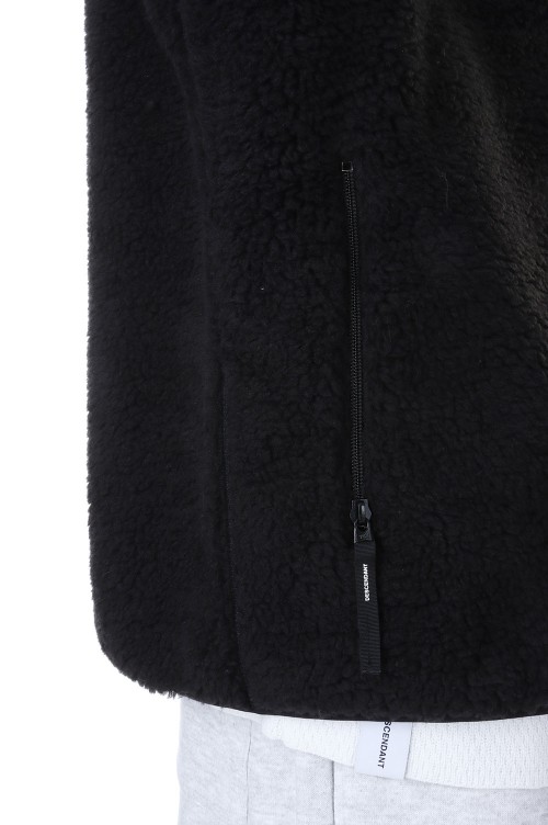 MANCHOT FLEECE JACKET - BLACK (232ATDS-JKM02) | セレクトショップ