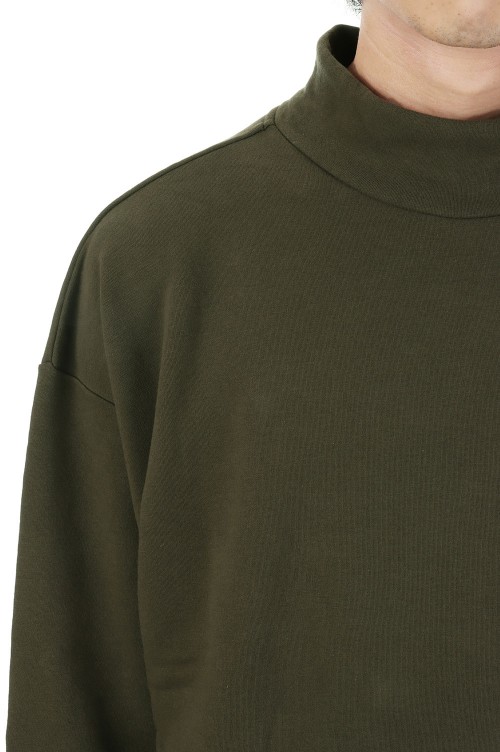 TORTOISE MOCK NECK LS - BROWN (232ATDS-CSM14) | セレクトショップ