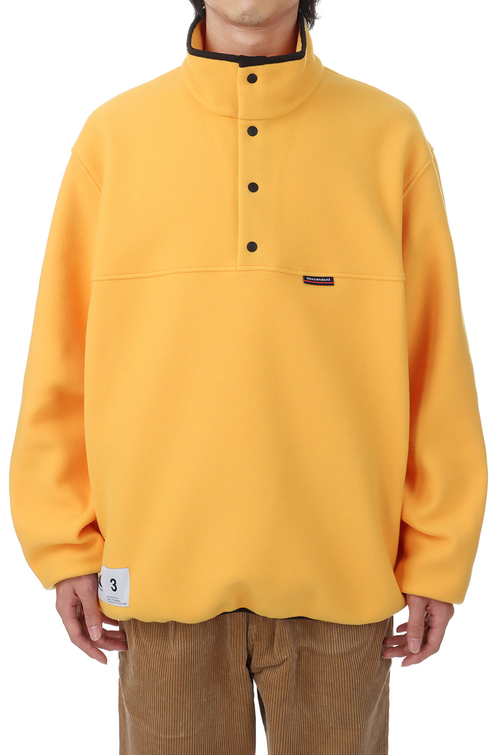 HUMMING FLEECE PULLOVER - YELLOW (232ATDS-CSM36