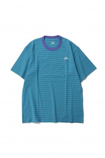 S/S Multi Border Tee - OPTIC VIOLET / GEYSER AQUA (NT32455)