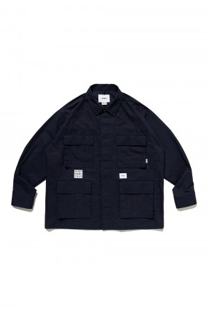 JMOD 01 / LS / NYCO. RIPSTOP. IDENTITY / NAVY (232WVDT-SHM03)