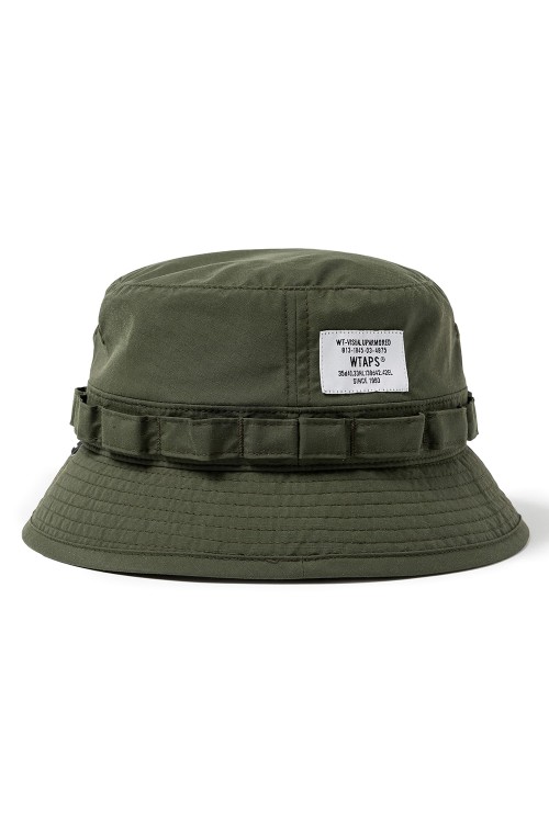 JUNGLE 01 / HAT / NYLON. RIPSTOP / OLIVE DRAB (232HCDT-HT10