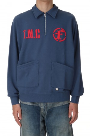 Half Zip Sweat Top /NAVY(13412011)