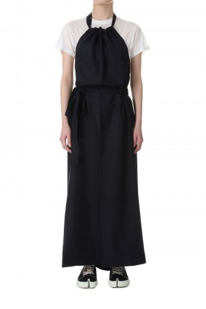 TROPE APRON DRESS-BLACK(DRTAP-WS-SP24)