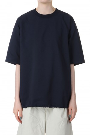 W's TECH DRAWSTRING S/S TEE-NAVY(BE-41024L)