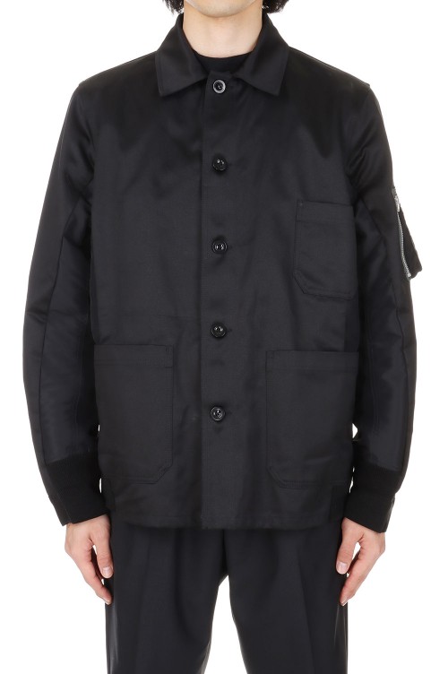 Cotton Chino x Nylon Twill Blouson(24-03316M )-BLACK001- |  セレクトショップ｜DeepInsideinc.com Store