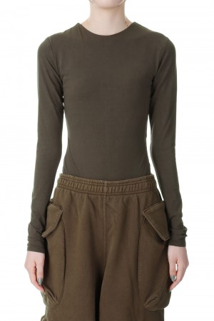 LS BODYSUIT - COTTON SPANDEX -BRUNETTE(ES2357BT)