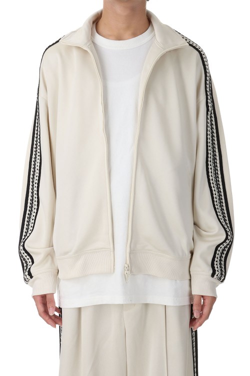 Prime-Over Crochet Line Track Jacket -IVORY(11232111301