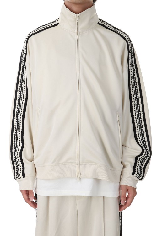 Prime-Over Crochet Line Track Jacket -IVORY(11232111301