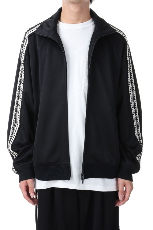 Prime-Over Crochet Line Track Jacket -BLACK(11232111301