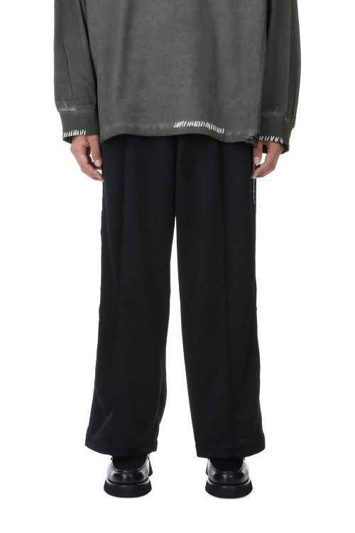 Crochet Side Line Prime-Wide Easy Pants -BLACK(11232461304